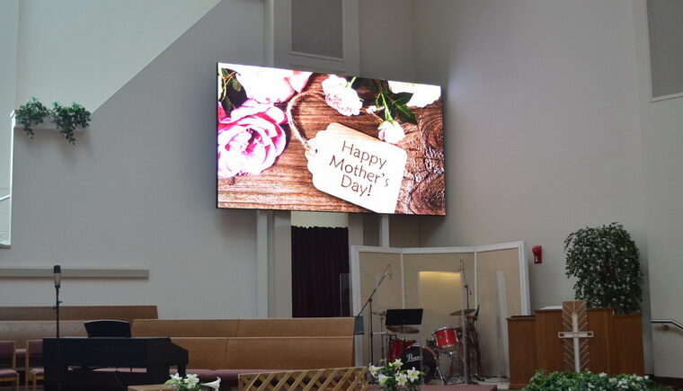 Church LED digital display sign video wall Greentak 760x435 002